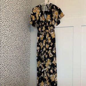 Xhilaration floral jumpsuit